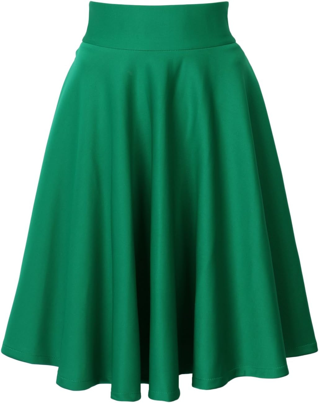 Women'S Pink/Blackblue/White Solid High Waist Trumpet Midi Skirt (10 Colors)