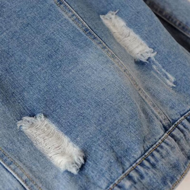 Autumn Denim Jacket Women Boyfriend Jean Coat Streetwear Harajuku Vintage Spring Basic Outerwear ED198
