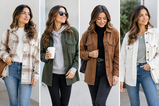 How to Layer Women Shackets for Every Day