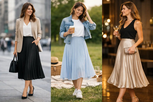 How to Style Pleated Skirts for Every Plan