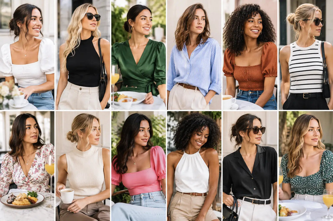 12 Best Tops for Brunch, Styled for Every Plan