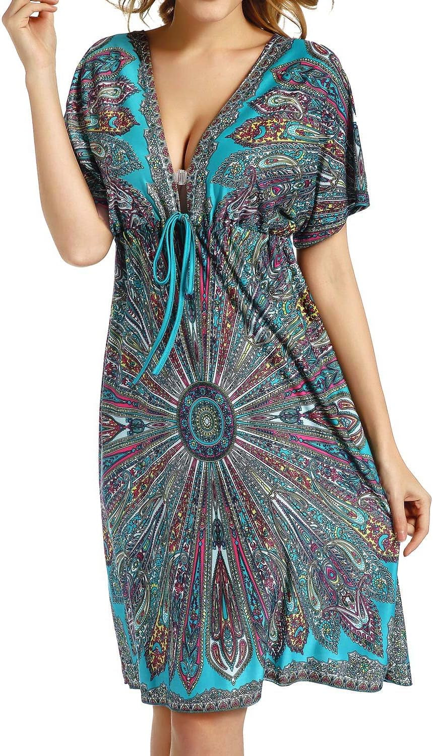 Women Cover Ups Swimsuit Casual Loose Beach Dress