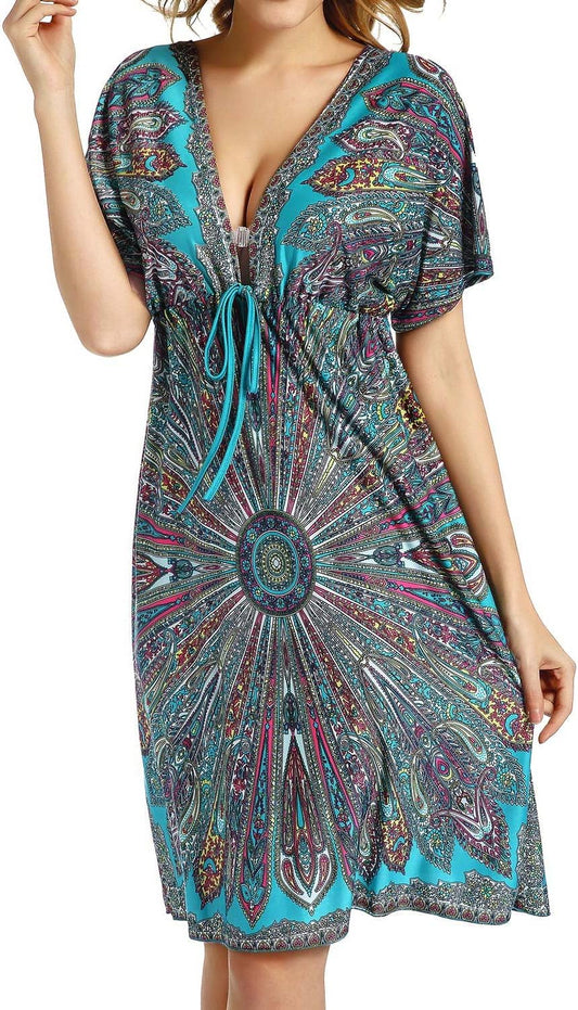 Women Cover Ups Swimsuit Casual Loose Beach Dress