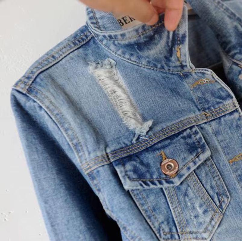 Autumn Denim Jacket Women Boyfriend Jean Coat Streetwear Harajuku Vintage Spring Basic Outerwear ED198
