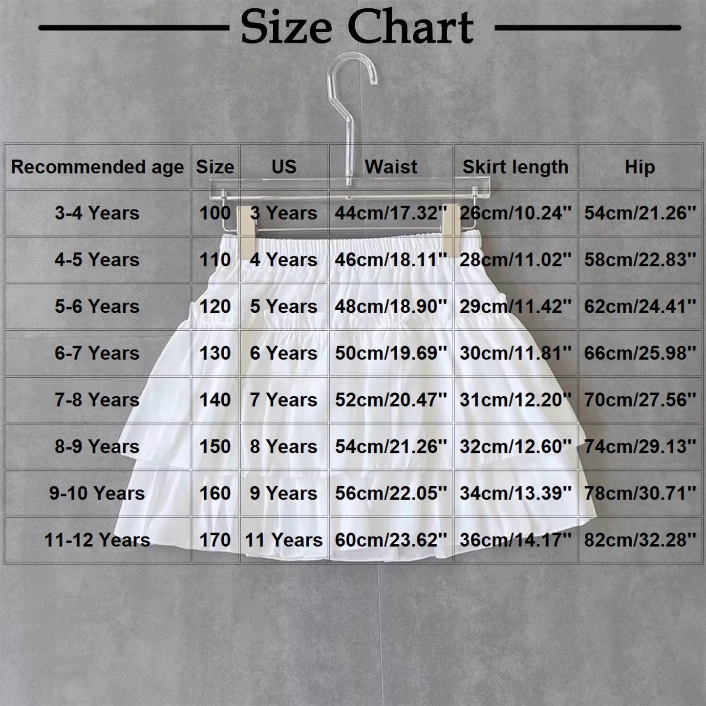 Mini Skirts for Girls, Solid Color Ruffle Tiered Elastic Waist Casual Short Cute Skirt Short Skirts for Women White 7Y